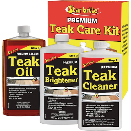 Teak Care Kit, Quart Size